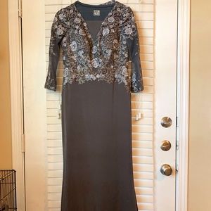 Long gray Maxi dress